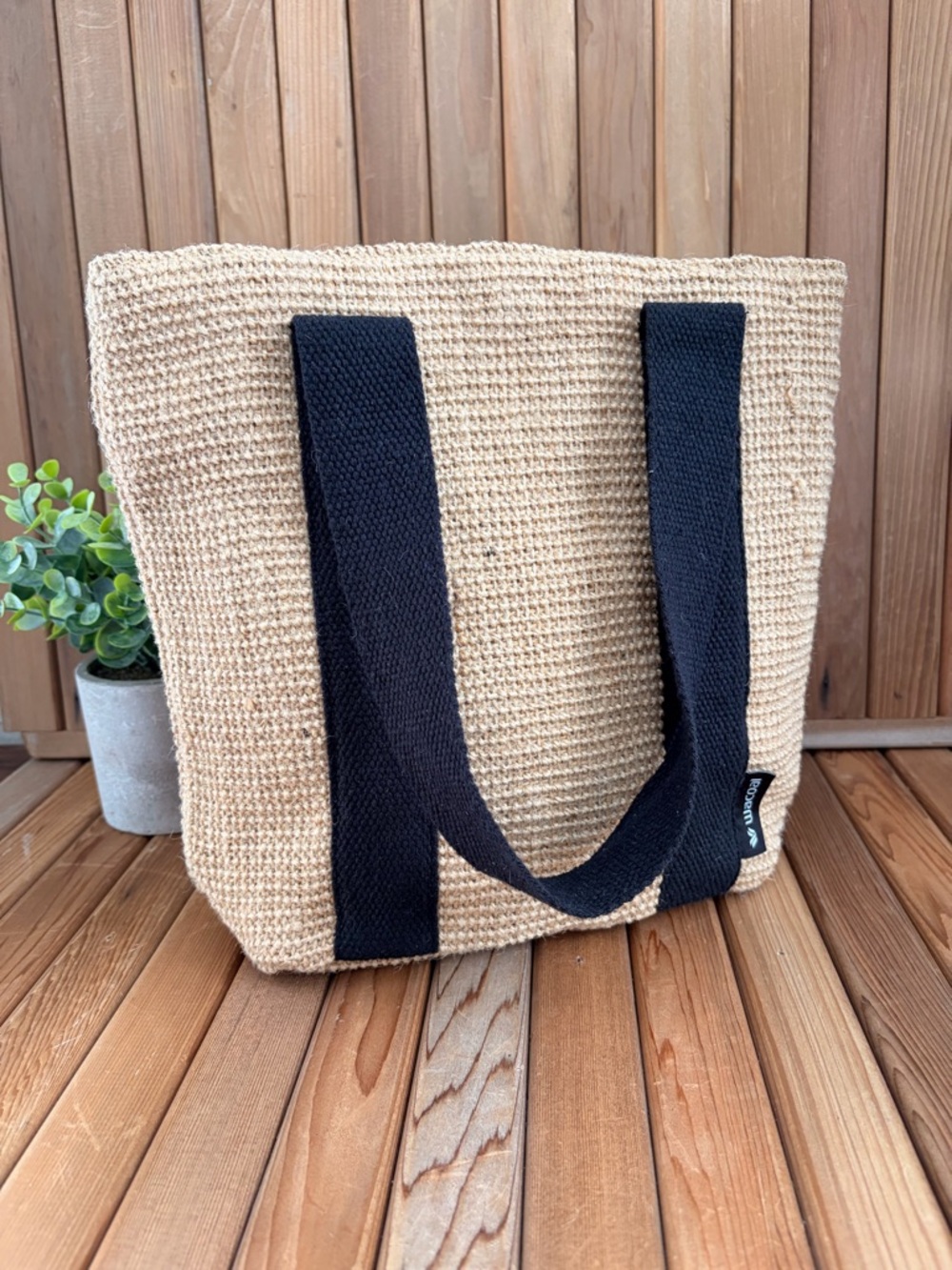 Wacoal Tote Bag and Wallet Set Natural Fibers Eco Minimalist - Picture 2 of 10